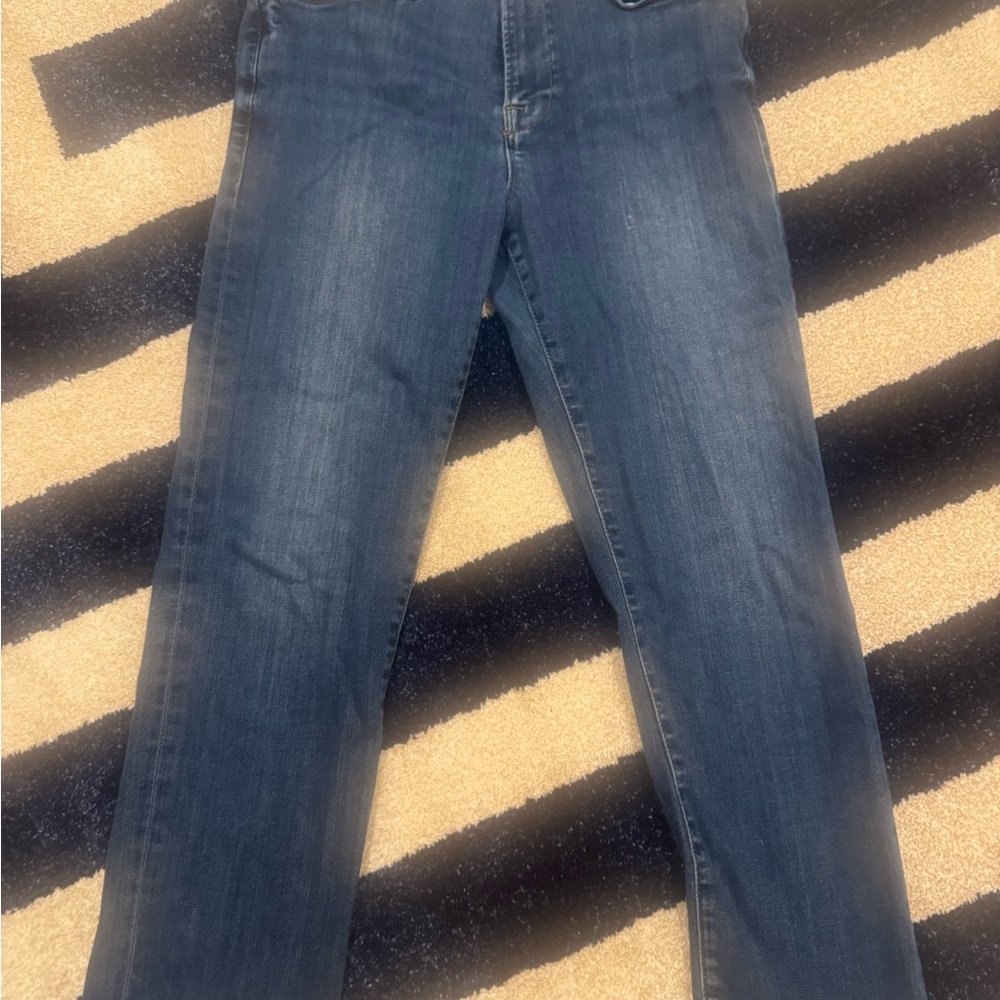 Frame Denim Dark Blue Straight Leg Jeans